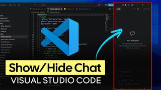 How to Show and Hide Chat in Visual Studio Code