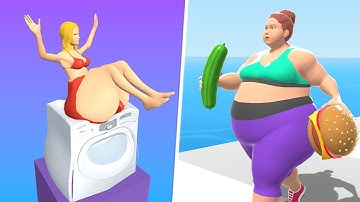 ▶️ Squeezy Girl 🆚 Fat 2 Fit | Relax Videos Walkthrough Gameplay iOS,Android All Levels Mobile Game
