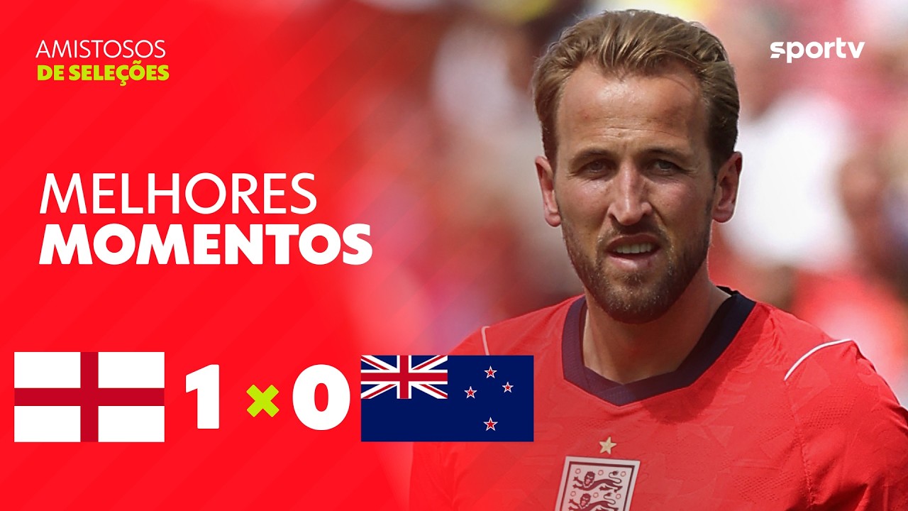 INGLATERRA 1 X 0 NOVA ZELÂNDIA | MELHORES MOMENTOS | AMISTOSO INTERNACIONAL 2026 | sportv