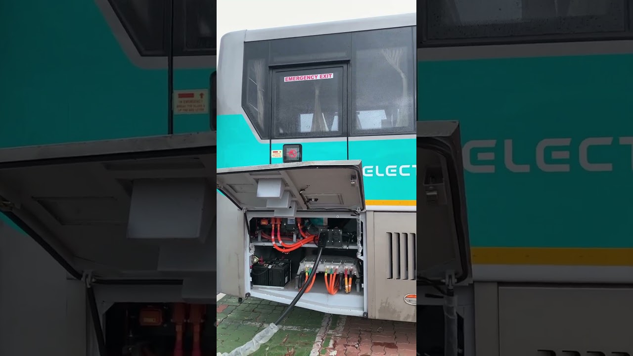 Ev bus charging on Ev cars charging staction