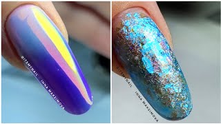 POWDERS or IRIDESCENT FLAKES nail art