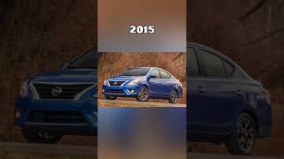 Evolution Of Nissan Versa (2007~2022) #Shorts