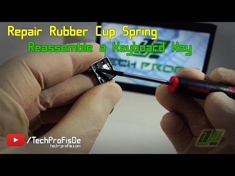 Laptop Keyboard Repair - Rubber Cup Spring Fix MSI Medion Akoya