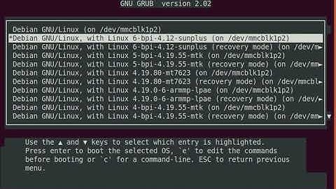 Banana Pi BPI-F2S boot ubuntu 19.10 & debian 10 with grub (u-boot-2019.04 + kernel 4.12)