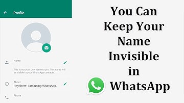 How to make your name invisible on WhatsApp