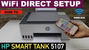 HP Smart Tank 5107 WiFi Direct Setup, Print WiFi Password.