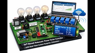 HVS-2771. IoT based automatic power factor correction with Realtime Carbon Footprint Estimation