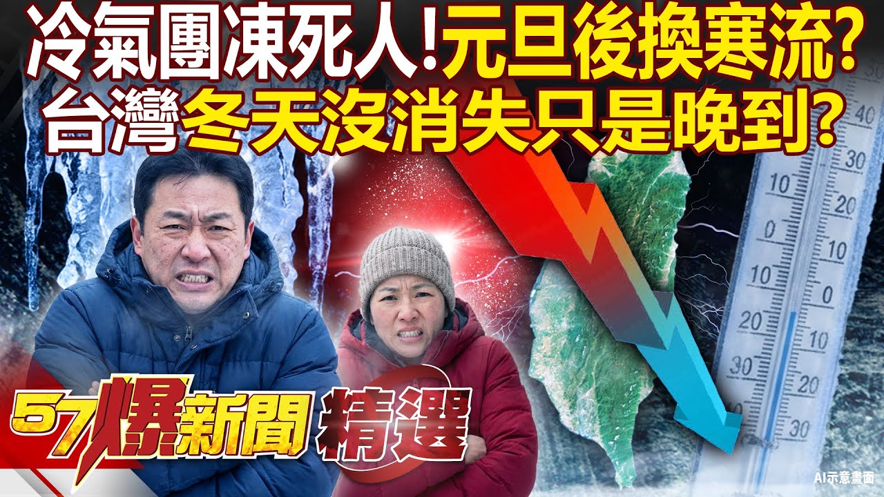 冷氣團直灌半個台灣「急凍還沒完」元旦後換寒流？！極端氣候肆虐「冬天沒有消失」只是越來越晚到？ - 徐俊相【57爆新聞 精選】