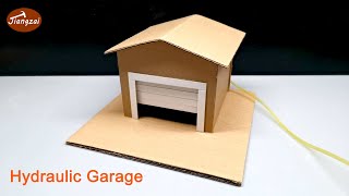 How to Make a Mini Hydraulic Garage from cardboard  DIY Cardboard Car Garage