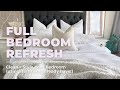 FULL BEDROOM REFRESH USING PANTRY ITEMS YOU ALREADY HAVE - CLEAN + STYLE WITH ME - Chantel Mila