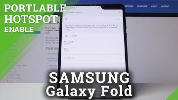 How to enable Portable Hotspot in Samsung Galaxy Fold - Network Sharing