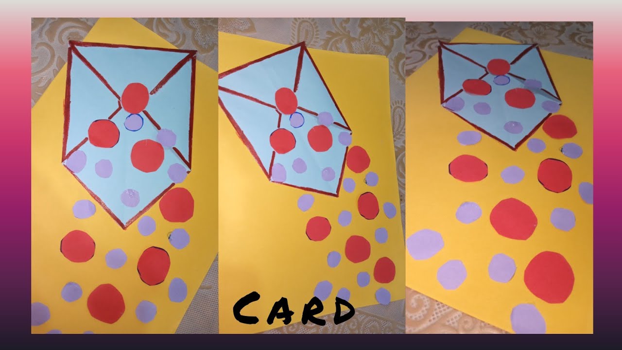 Handmade card design/ simple and easy card design / paper crafts - YouTube
