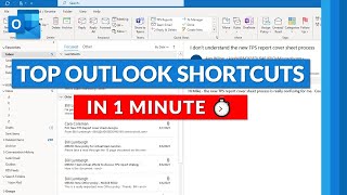 Top Microsoft Outlook keyboard shortcut keys in 1 minute ⏱ Outlook Tips and tricks for 2021 screenshot 3