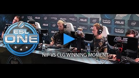 ESL One Cologne 2015 - NiP vs. CLG winning moment
