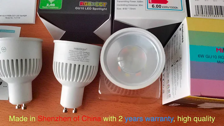 MiBoxer FUT106 GU10 RGB+CCT LED spotlight - kutop.com