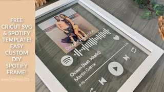 Howto: Easy Cricut Spotify Frame with FREE Template & Free Cut File! screenshot 5