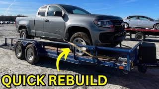 QUICK REBUILD ON A 2022 CHEVY COLORADO WE WON UNDER 10K