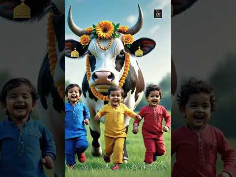 Eid Mubarak Vibes With Kids Cow Cute Qurbani Moments Mubarak Eid Song Shortsfeed