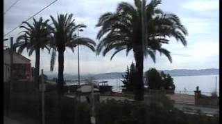 Met de lokale trein van Saint-Raphaël naar NIce
