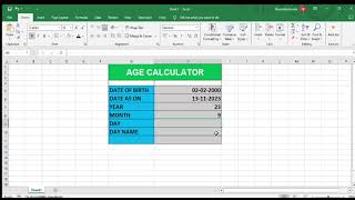 Age Calculator #basiccomputer #computer #computervideo #viralvideo screenshot 4
