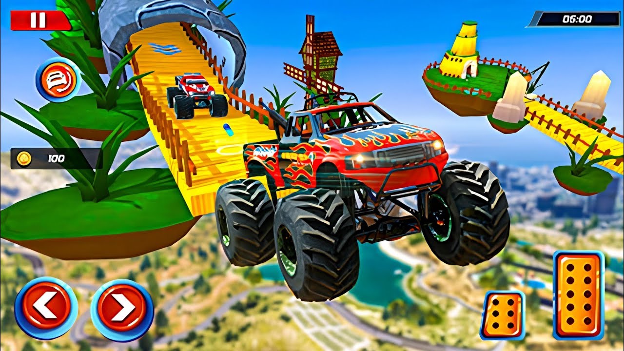 Monster Truck Off Road Racing Real Jeep 4x4 Derby Mud And Rocks