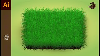Как нарисовать зеленую траву в иллюстраторе | Уроки adobe illustrator #Orlovillustrator
