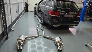 Abgasanlage von Capristo für den Mercedes E63 AMG (212) - brutaler Sound mit ECE-Genehmigung