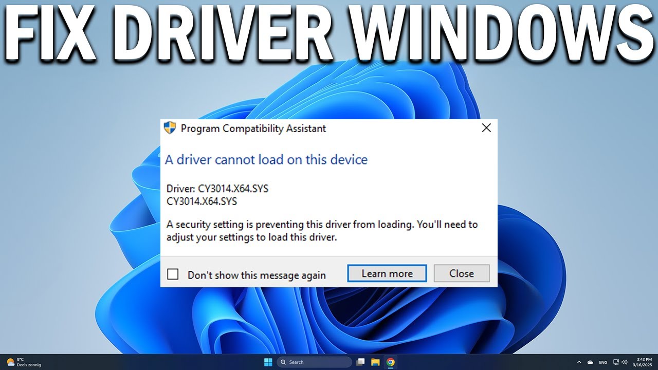 How To Fix Driver Cannot Load on This Device Windows 10 - Easy Fix ...