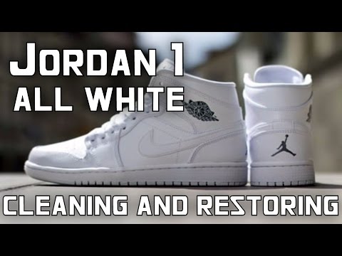 cleaning white jordans