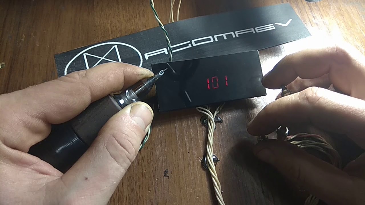 Тату машинка на соленоиде - Tattoo machine on the solenoid - YouTube