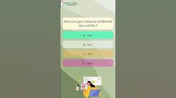 How can you create a numbered list in HTML?