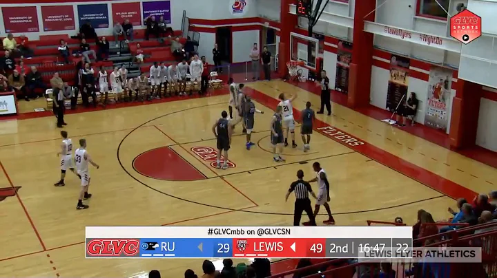 Lewis Men's Basketball vs. Rockhurst (W, 78-69) - ...