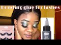 Eyelash tutorial | how to apply false/strip lashes with bonding glue| South African YouTuber