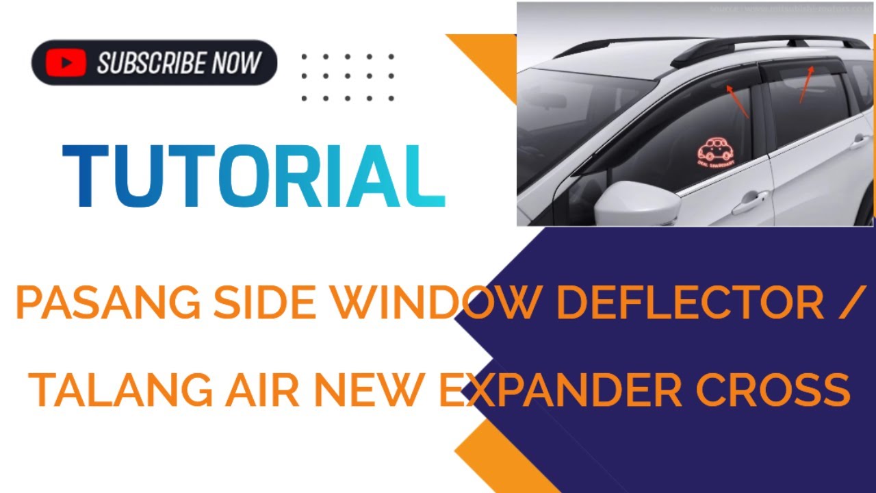 Tutorial pasang side window deflector New Expander Cross - YouTube