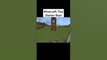 Minecraft tiny starter base tutorials #shorts #minecraft #youtube #minihouse #starterbase