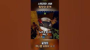 러스트 스트리머 서버 팀장의 무게 #shorts