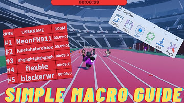 HOW TO GET MACRO AND RUN FASTER IN TRACK AND FIELD INFINITE! SIMPLE ROBLOX GUIDE
