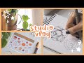 studio vlog ep.08 🧦 november update, traditional art, and talk about reposts