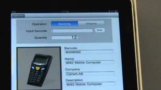 Demo CipherLab 166x with Apple iPad