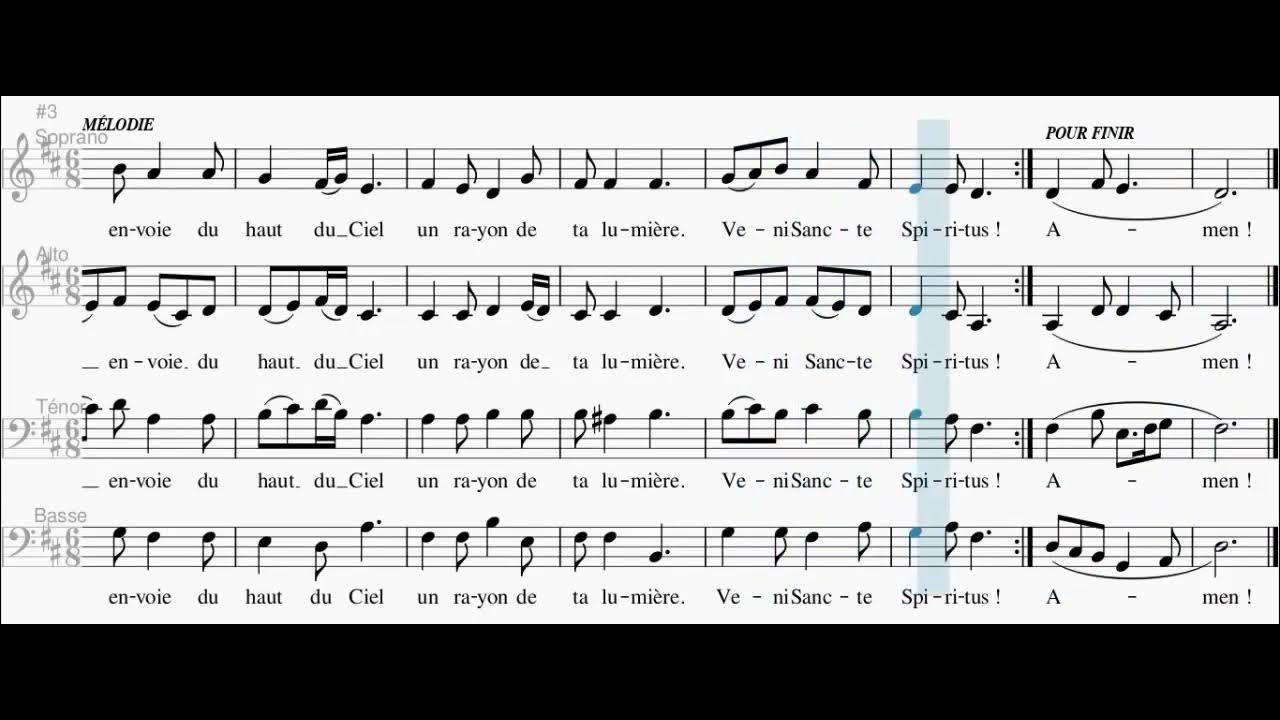 Viens Esprit Saint Veni Sancte Spiritus (Séquence de la Pentecôte