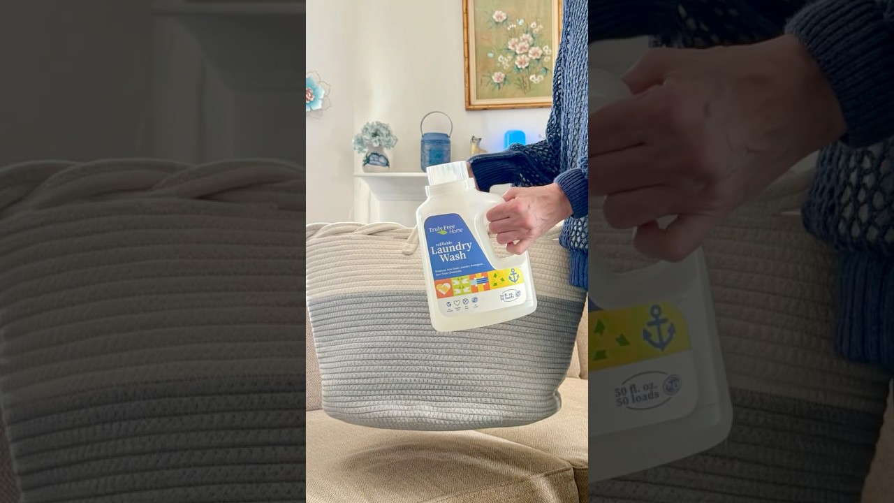 Truly Free Home Laundry Wash is plant based, nontoxic & 
