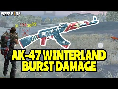 SKIN AK-47 WINTERLAND DAMAGENYA LEBIH PARAH DARI CHEATER!! - FREE FIRE BATTLEGROUND