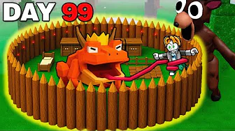 We Survived 99 Nights in the Forest FROG KING Update…