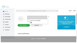 How to set up your personal room in Cisco WebEx