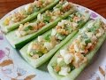 Egg Salad on Cucumber | Healthy Appetizer | Candy Healthy Recipes