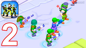 Squad Assembler: Merge Army - Android Gameplay #2 -  Stickman War Army Commander Base Defense Game