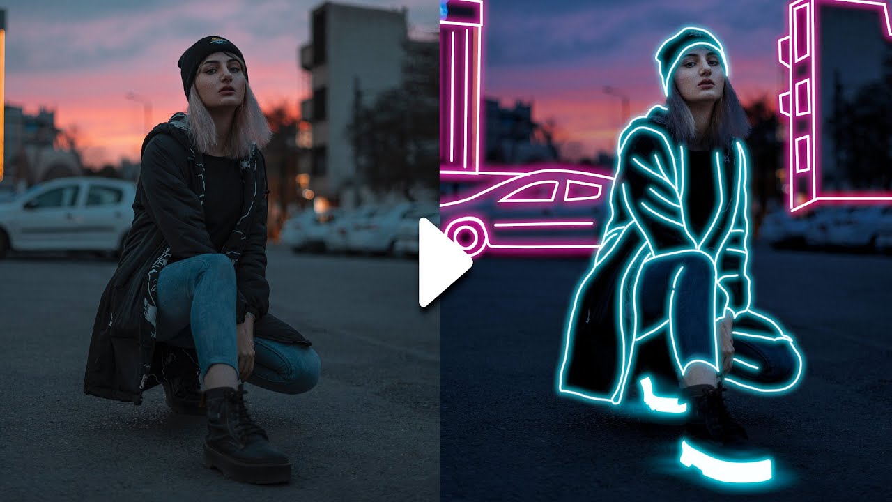 Download GIMP Tutorial : Glowing Neon Lines Effect
