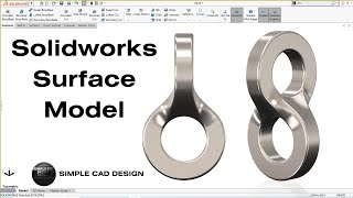 How to make "Infinity 8" Model In solidworks 2018