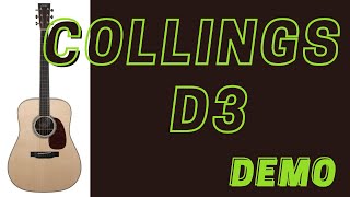 Collings D3 acoustic guitar demo.