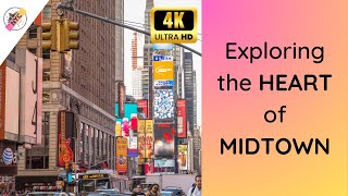 ⁴ᴷ⁶⁰ Exploring the HEART of MIDTOWN: Walking from 32nd & 7th Ave to 50th & Madison | Non Narrated |